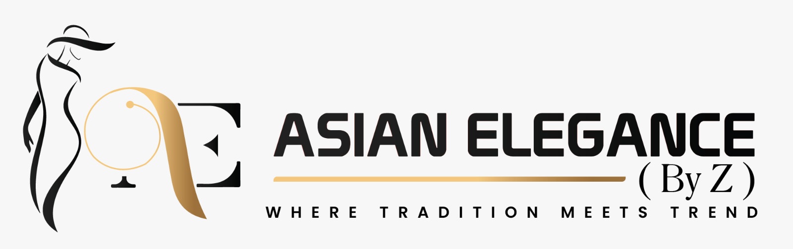 Asian Elegance By Z logo design — luxury fashion brand identity