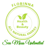 Flobinna Sea Moss Unlimited logo design — health and wellness brand